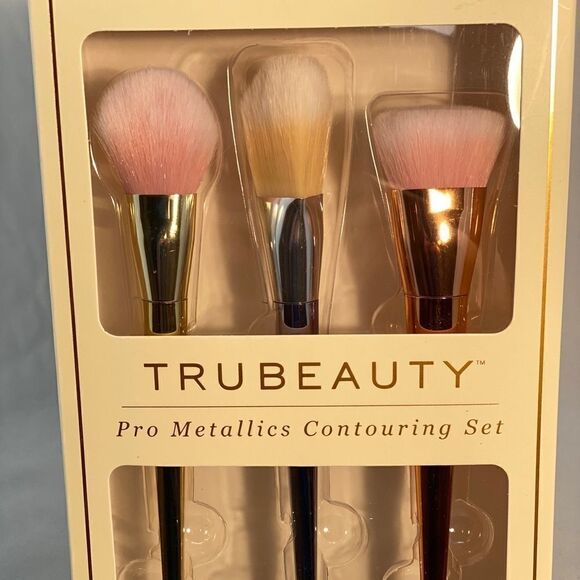 TruBeauty pro metallic makeup brushes - Picture 2 of 5